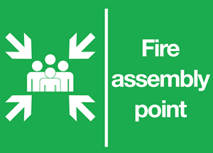 300x216 Fire Assembly Point Logo Vector
