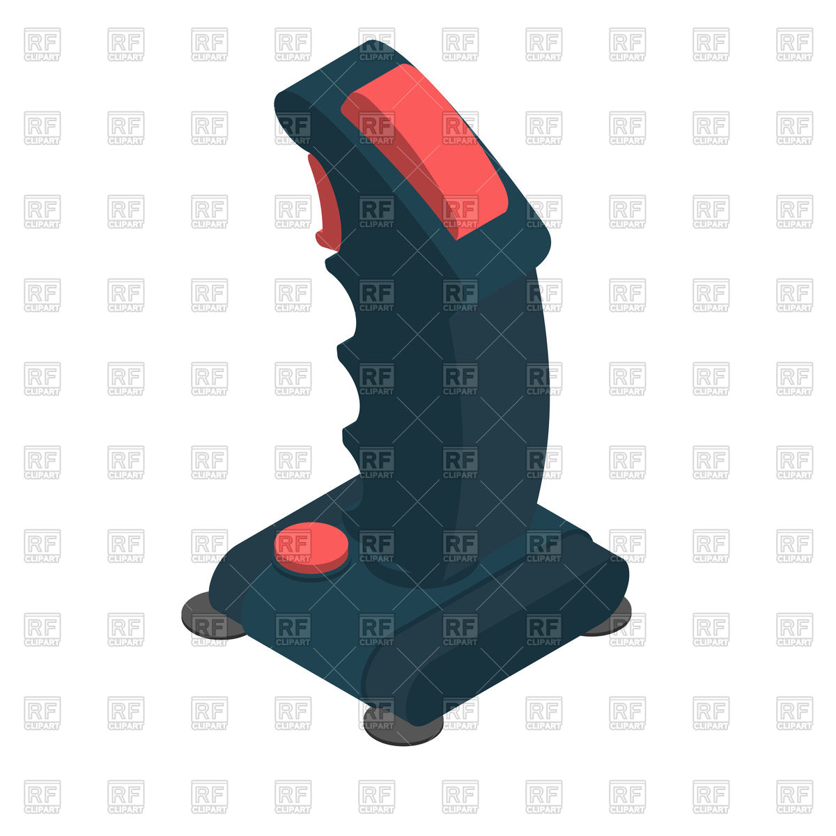 1200x1200 Retro Joystick Steering Isolated Vector Image Of Game Assets
