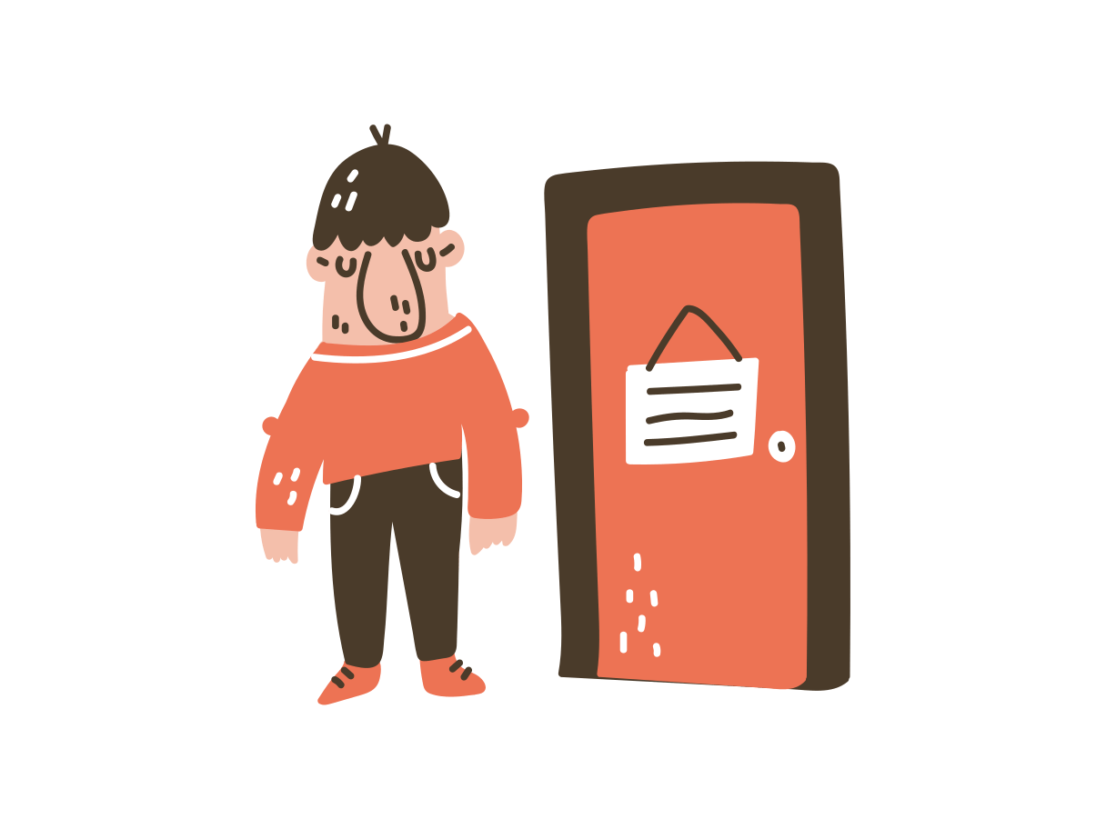 1216x912 Come Back Later Free Vector Illustration