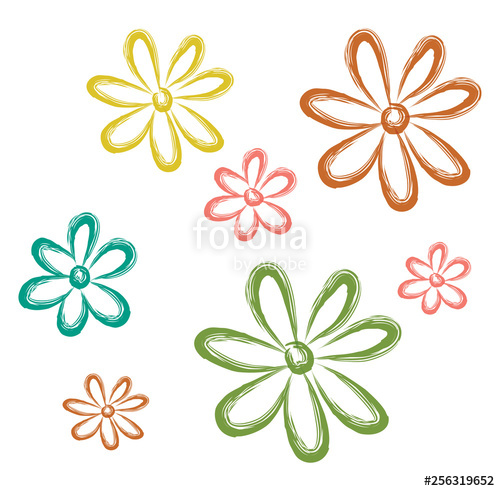 500x491 Aster Flower Vector Or Color Illustration Stock Image And Royalty