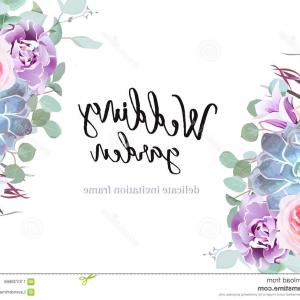 300x300 Photostock Vector Purple Aster Daisy Flower Banner Card Border