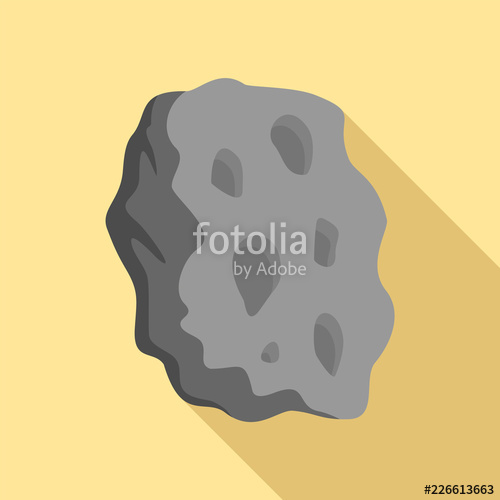 500x500 Asteroid Icon Flat Illustration Of Asteroid Vector Icon For Web