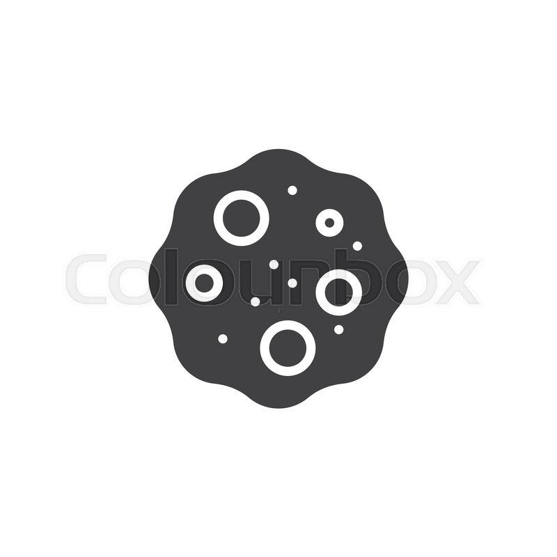800x800 Asteroid Vector Icon Filled Flat Sign Stock Vector Colourbox