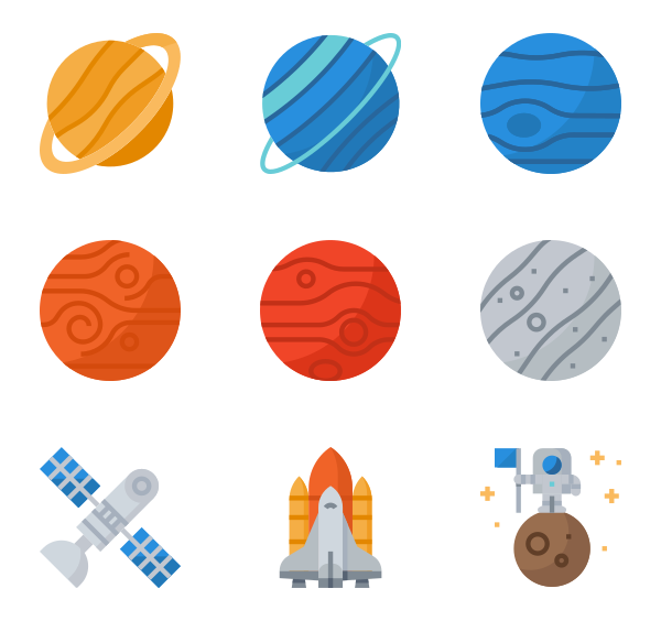 600x564 Asteroid Icons