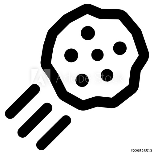 500x500 Asteroid Vector Icon