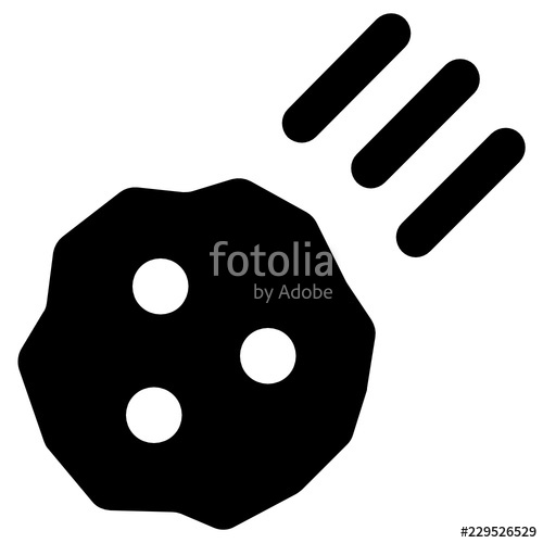 500x500 Asteroid Vector Icon Stock Image And Royalty Free Vector