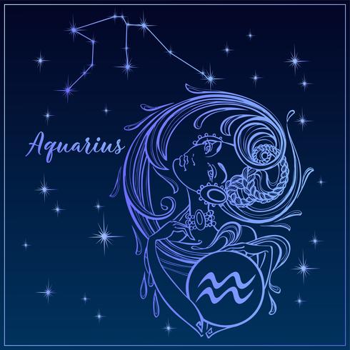 490x490 Zodiac Sign Aquarius As A Beautiful Girl The Constellation
