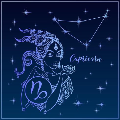 490x490 Zodiac Sign Capricorn A Beautiful Girl The Constellation