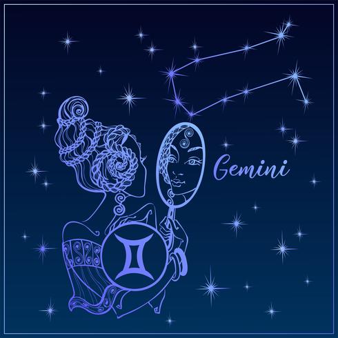 490x490 Zodiac Sign Gemini A Beautiful Girl The Constellation Of Gemini