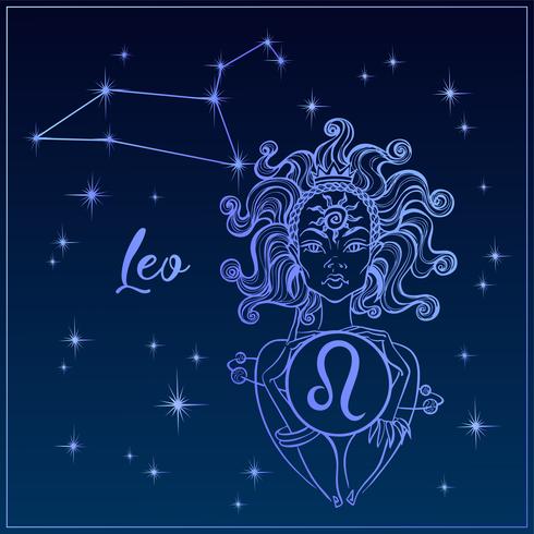 490x490 Zodiac Sign Leo A Beautiful Girl The Constellation Of Leo Night