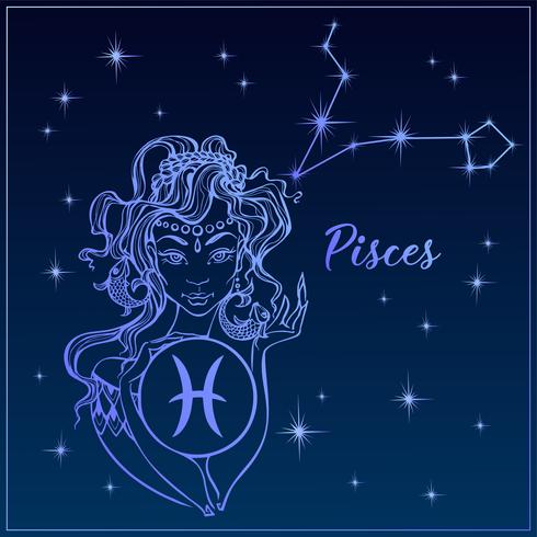 490x490 Zodiac Sign Pisces As A Beautiful Girl The Constellation
