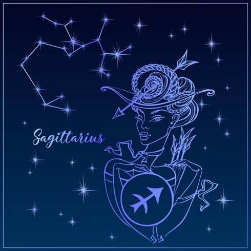 490x490 Zodiac Sign Sagittarius A Beautiful Girl The Constellation