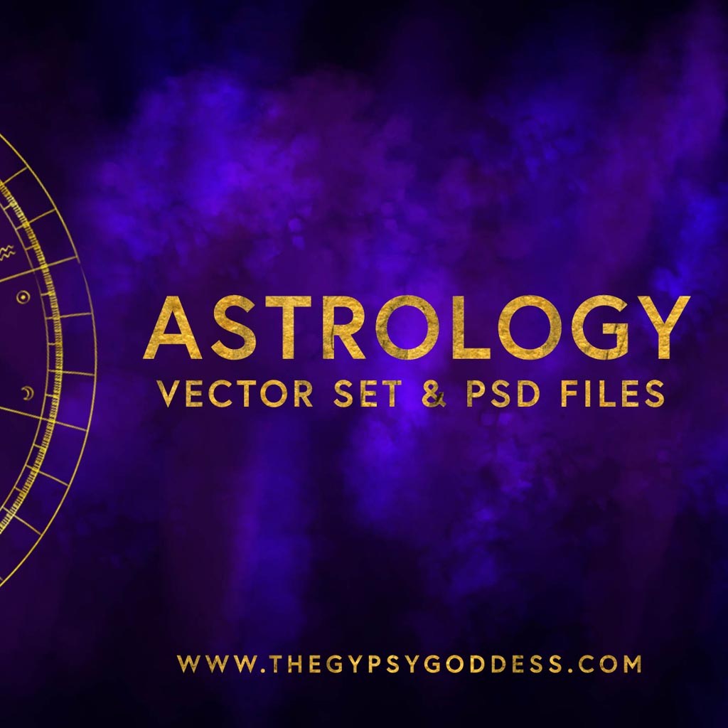 1024x1024 Astrology Vector Set Birth Chart Digital Download Diane Pascual