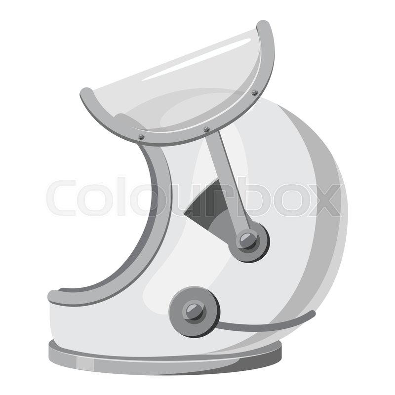 800x800 Astronaut Helmet Icon Gray Monochrome Stock Vector Colourbox