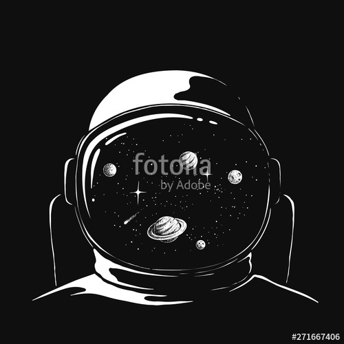 500x500 Space Reflection In An Astronauts Helmet Stock Image And Royalty