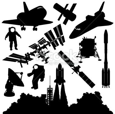 380x376 Astronaut Silhouette Vector