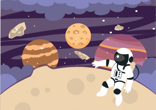 522x368 Astronaut Free Vector Download