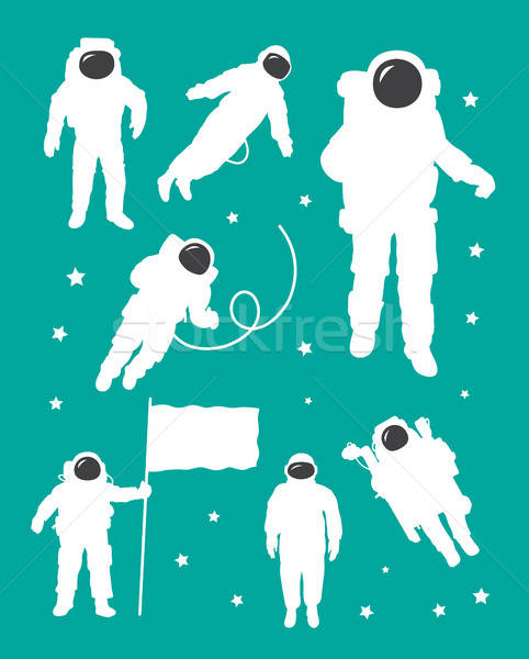482x600 Astronaut Silhouette Vector Illustration Tan Cundrawan