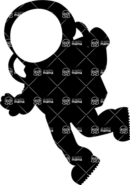452x640 Vector Astronaut Silhouette Graphicmama Graphicmama