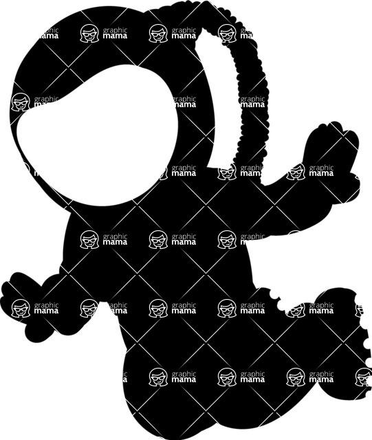 541x640 Vector Silhouette Floating Astronaut Graphicmama Graphicmama