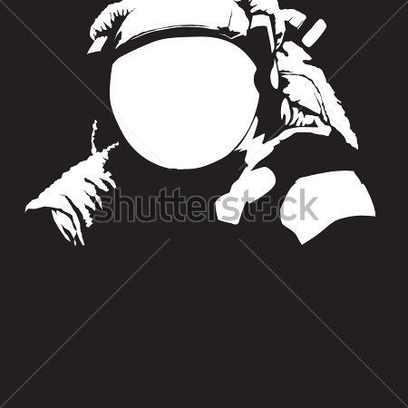 450x450 Astronaut Silhouette Vector