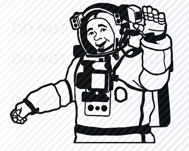 794x635 Astronaut Vector Images Silhouette Astronauts Etsy