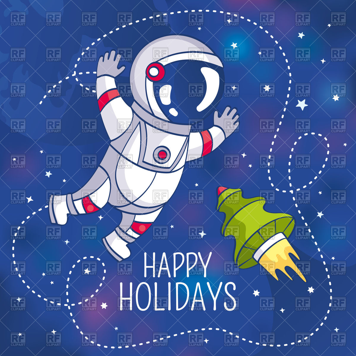1200x1200 Greeting Card With Astronaut Vector Image Of People Tiax