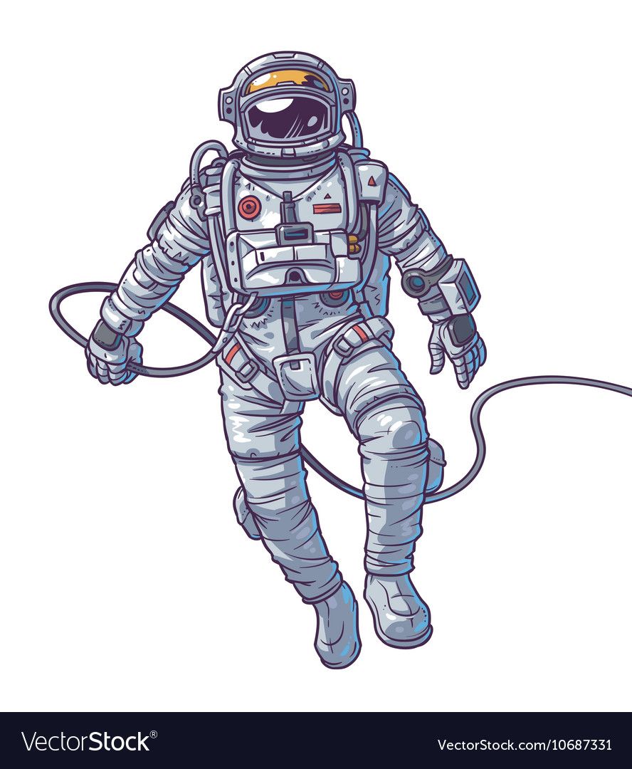 888x1080 Astronaut Vector
