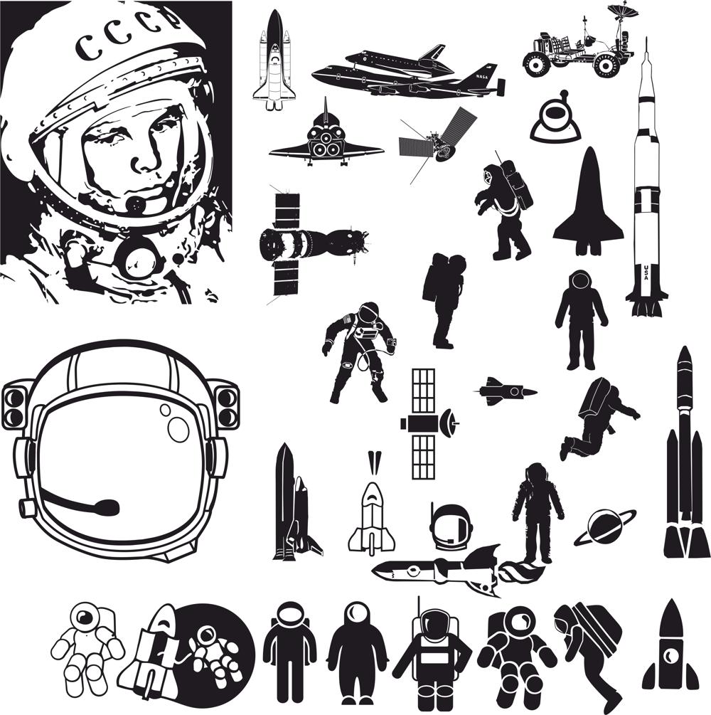 1000x1005 Astronaut Vector Art Free Vector Cdr Free Download Vector