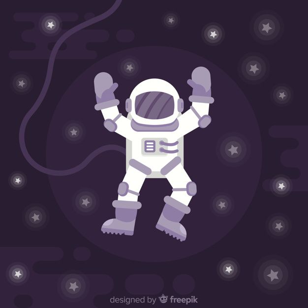 626x626 Modern Astronaut Character With Flat Design Free Vector Tech
