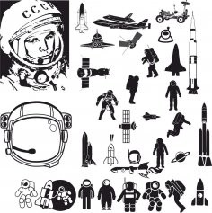 236x237 Astronaut Vector Art Free Vector