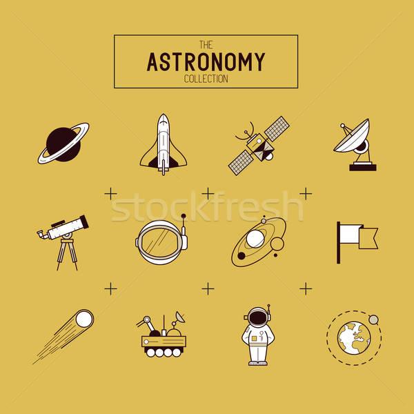 Astronomy Vector Icon Set Vector Illustration James Thew 600x600 Astronomy Vector Icon Set Vector Illustration James Thew