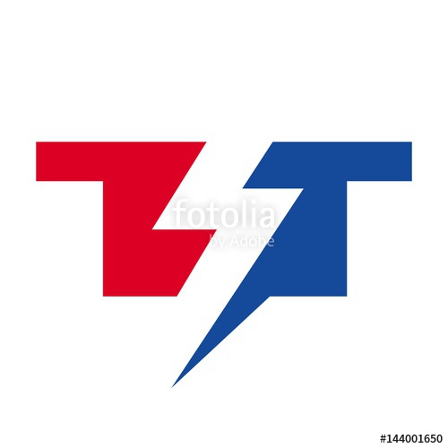 Letter T And T Logo Bolt Logo Vector Stock Image And Royalty 500x500 Letter T And T Logo Bolt Logo Vector Stock Image And Royalty