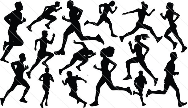 Athletics Silhouette Vector Sports Running Graphics Silhouette 610x350 Athletics Silhouette Vector Sports Running Graphics Silhouette