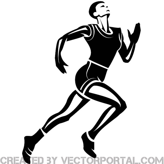 660x660 Athlete Runner Vector Image Free Vectors Ui Download
