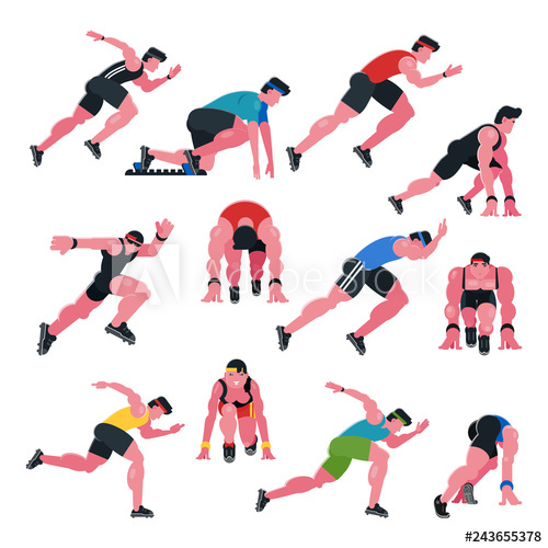 Athlete Vector Athletic People Running And Sprinter Man Character 500x500 Athlete Vector Athletic People Running And Sprinter Man Character