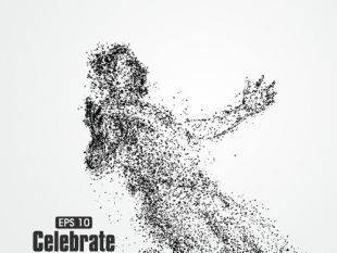 Particle Composition Athlete Vector Illustration Free Vectors 310x233 Particle Composition Athlete Vector Illustration Free Vectors