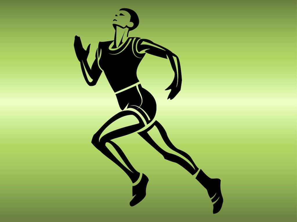Running Athlete Vector Art Graphics 1024x768 Running Athlete Vector Art Graphics