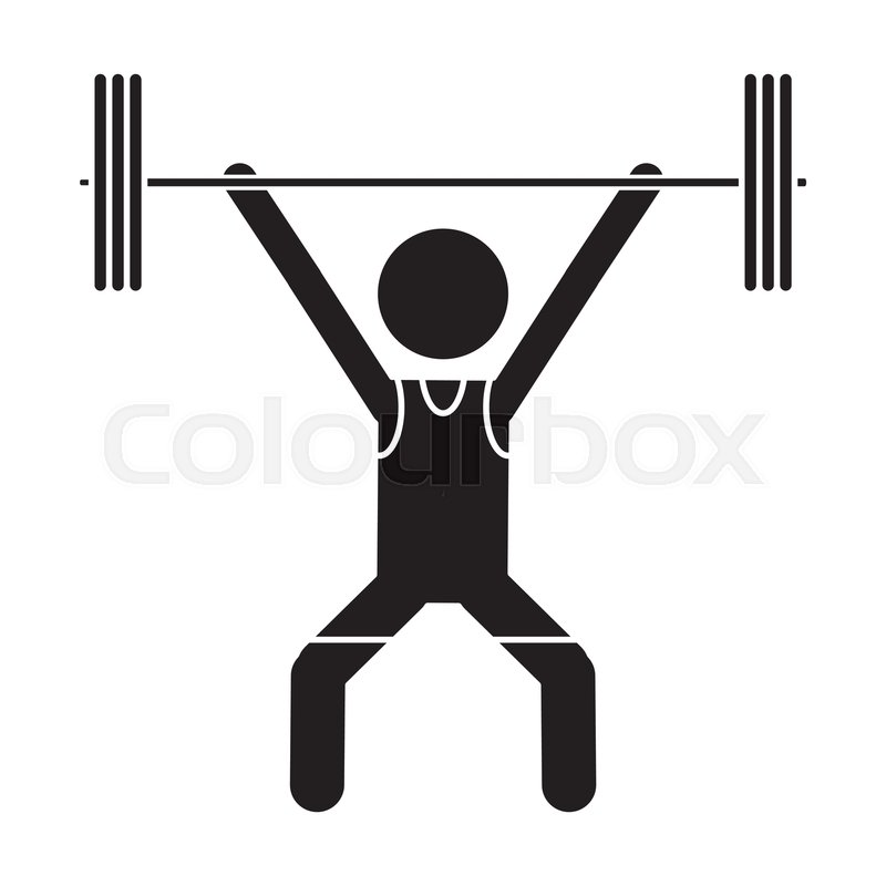Silhouette Man Weight Lifter Sport Stock Vector Colourbox 800x800 Silhouette Man Weight Lifter Sport Stock Vector Colourbox
