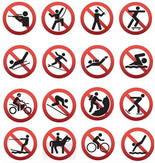 Prohibiting Sports Symbols Vector Free Download 511x538 Prohibiting Sports Symbols Vector Free Download