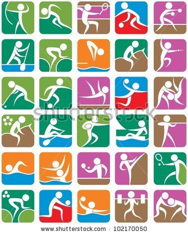 Stock Vector Summer Sports Symbols Set Of Summer Sports 378x470 Stock Vector Summer Sports Symbols Set Of Summer Sports