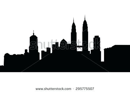 450x320 Atlanta Skyline Silhouette Skyline Silhouette Drawing Skyline