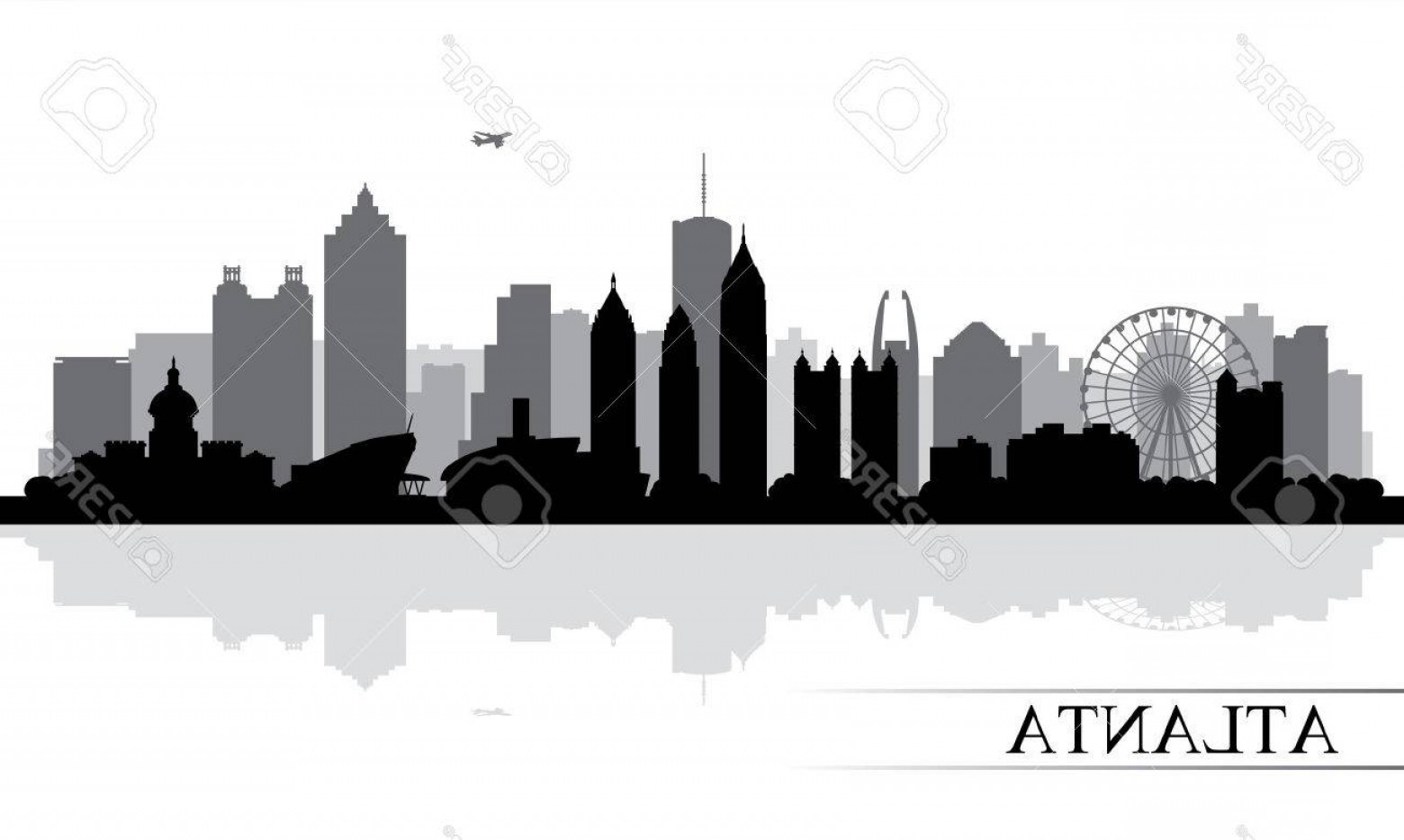 1560x934 Atlanta Cityscape Vectors Hoodamath