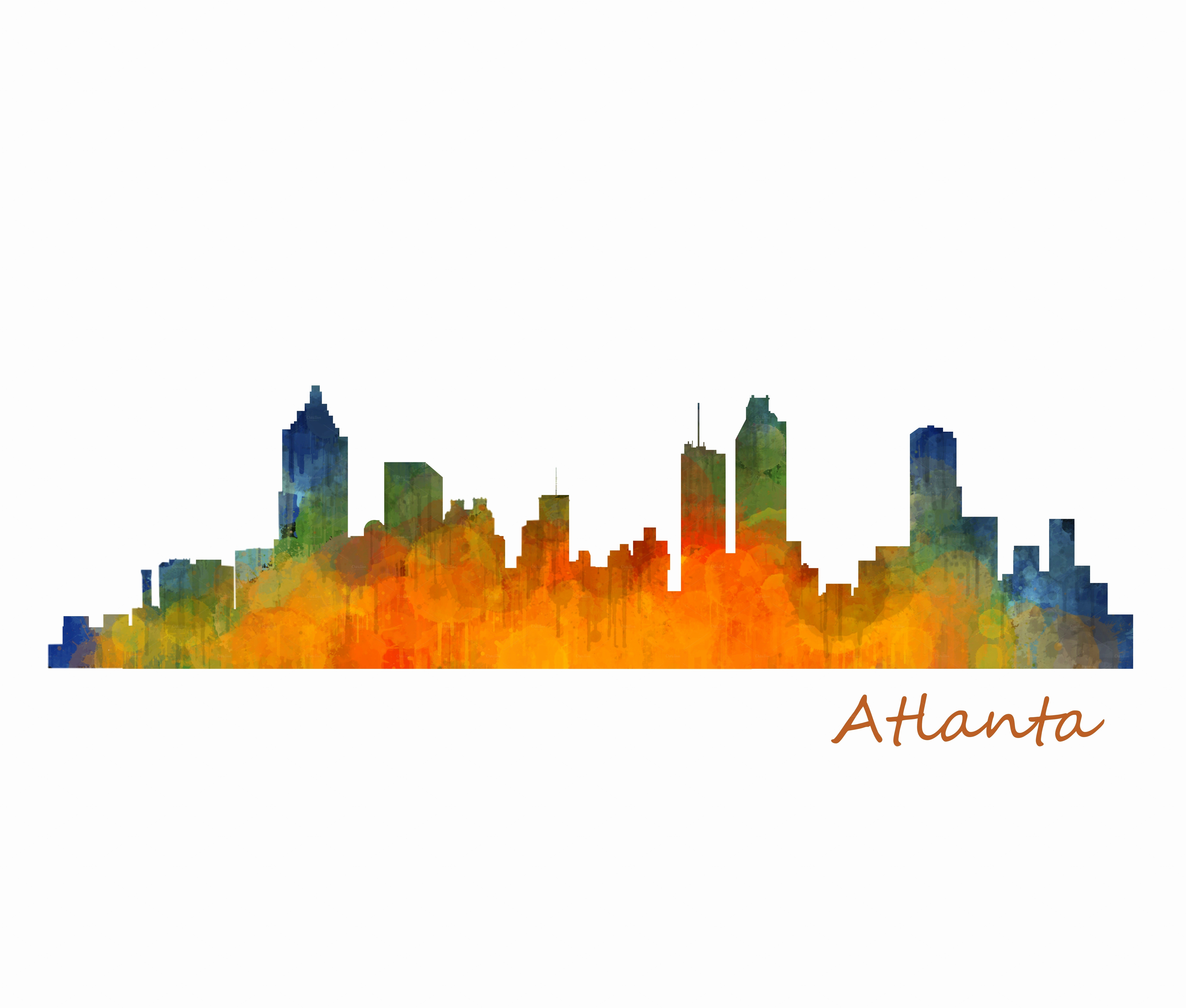 Atlanta Skyline Vector