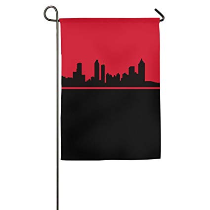 425x425 Atlanta Skyline Vector Garden Flag Indoor Outdoor