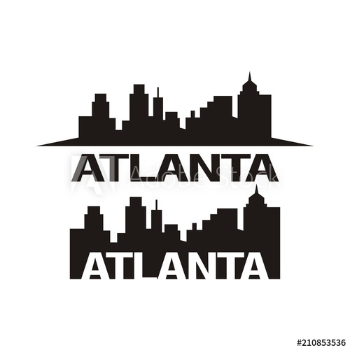 Download Atlanta Skyline Vector at Vectorified.com | Collection of ...