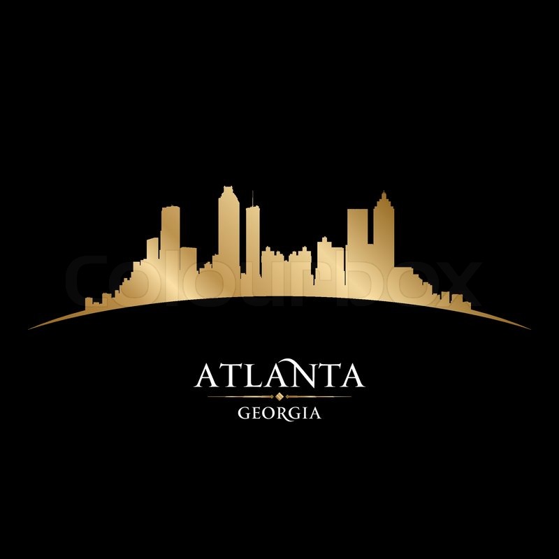 800x800 Atlanta Georgia City Skyline Stock Vector Colourbox