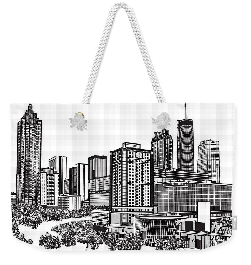 Atlanta Georgia Vector Weekender Tote Bag For Sale 800x845 Atlanta Georgia Vector Weekender Tote Bag For Sale