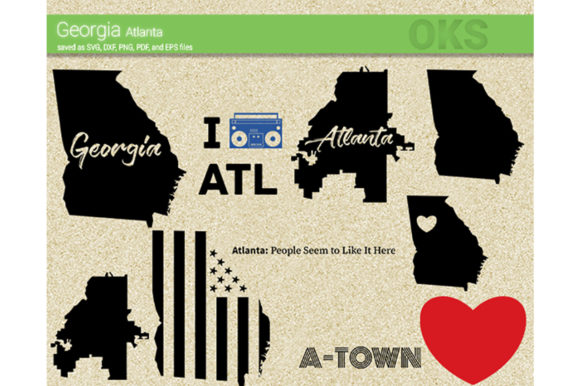 Georgia Atlanta Vector Graphic 580x386 Georgia Atlanta Vector Graphic
