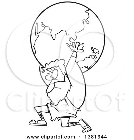 450x470 Collection Of 'atlas Holding Up The World Drawing' Download More